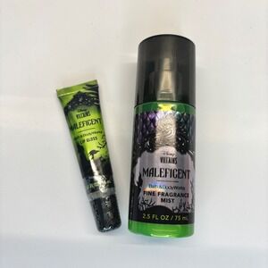 Bath & Body Works Disney Villains Maleficent Travel Size Mist & Lip Gloss